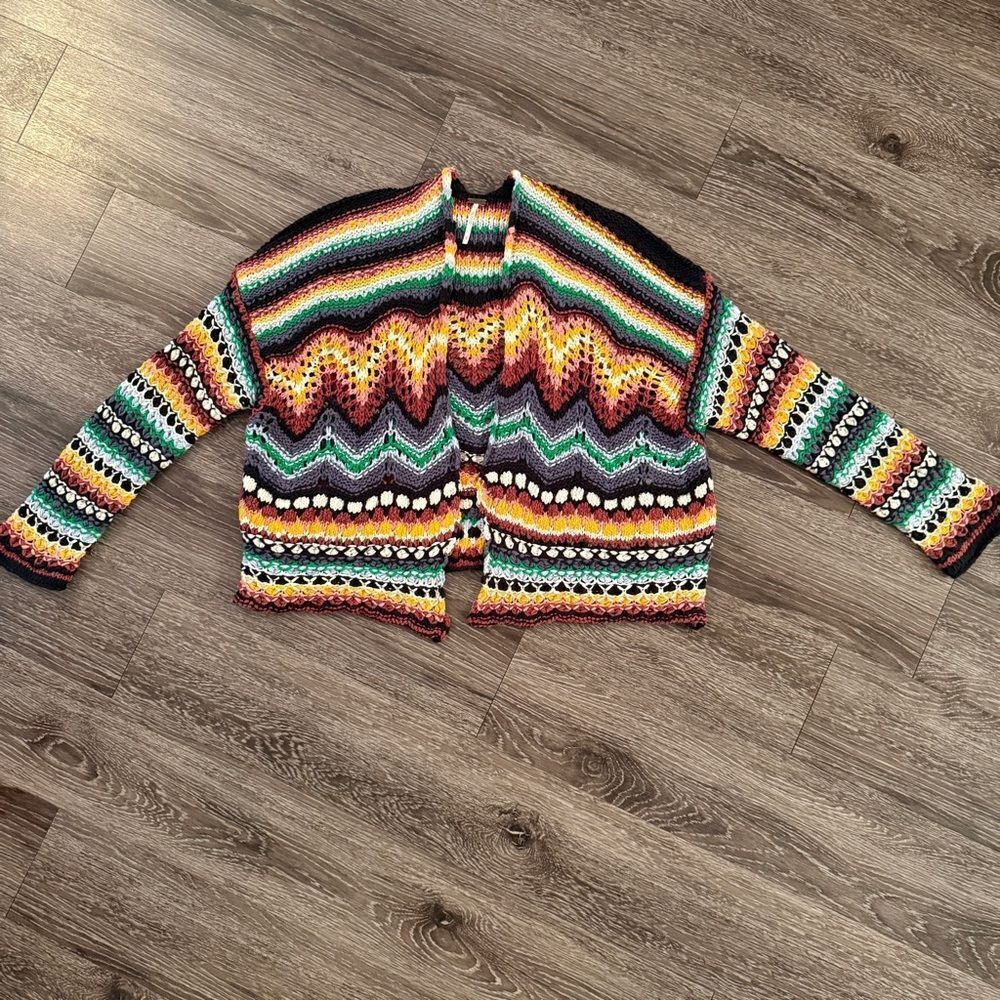 Free People Feeling Nostalgic Open-Front Cardigan